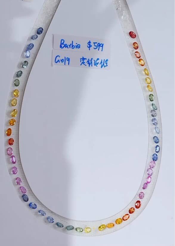 Miya-Custom S925 Silver Gold-Plated Tennis Necklace — $229 (Use $159 Credit) for 27959