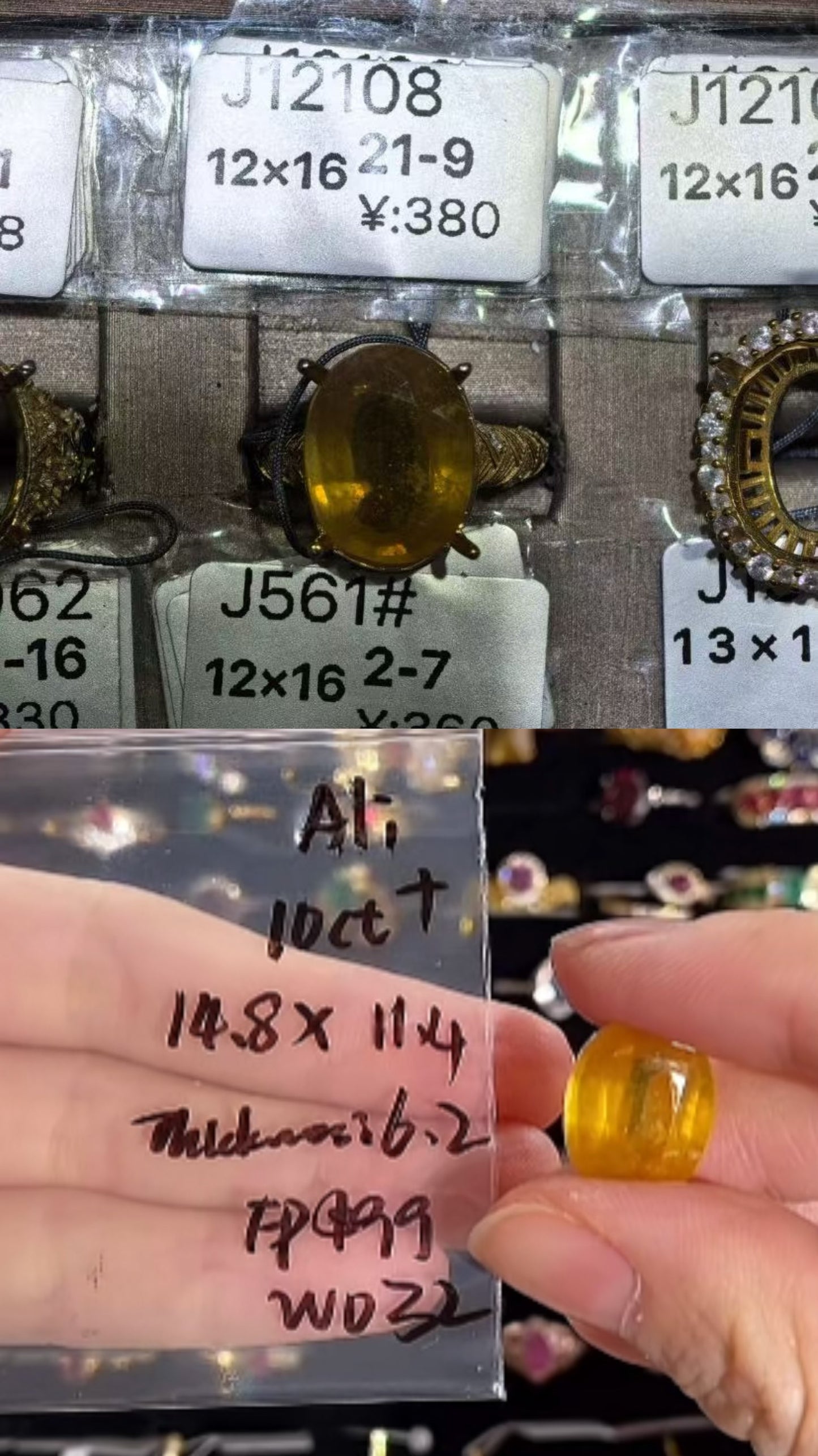 Miya-gold ring setting for 27194