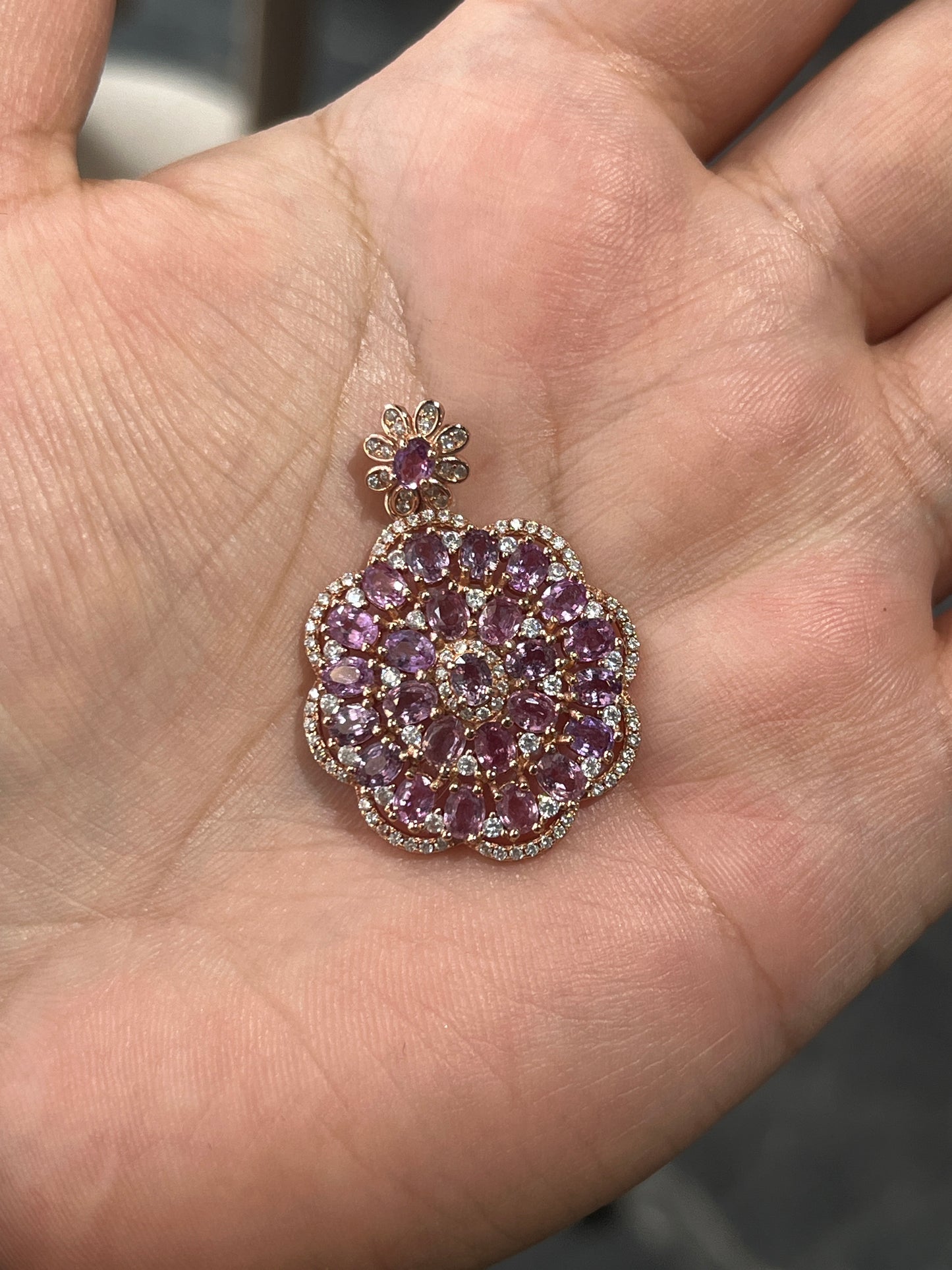Miya-Purple Sapphire Pendant for barbie