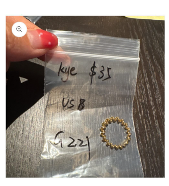 Nini-Gold ring, HK13,no refund