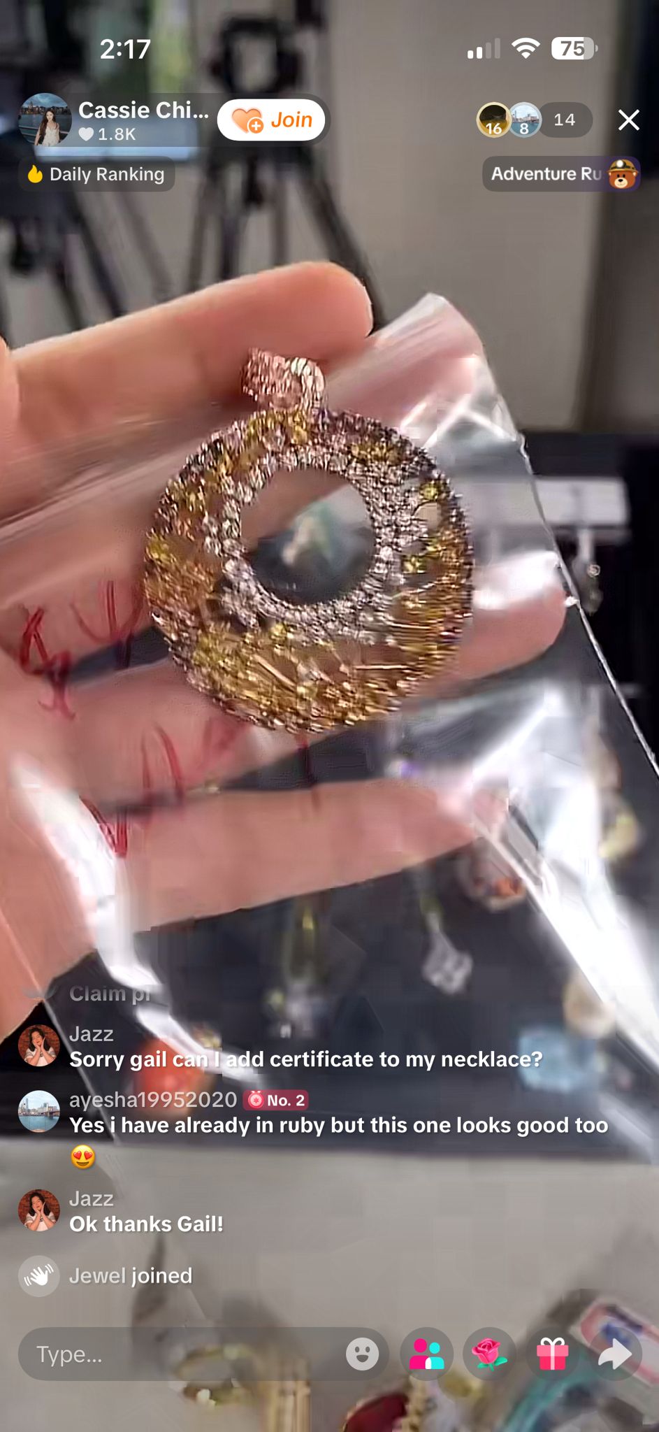 Gail-The price difference of the pendant in the picture