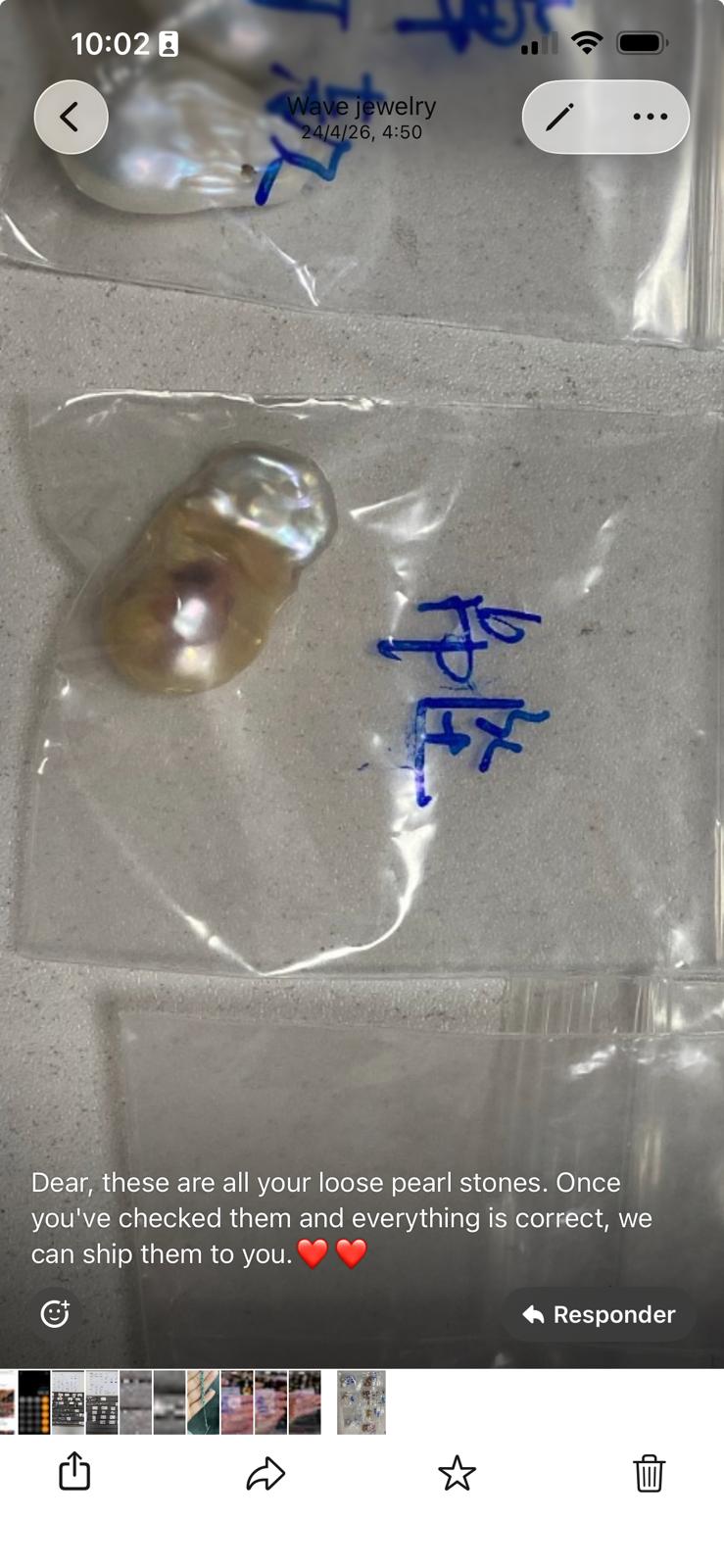 Nini-Pearl pendant clasp
