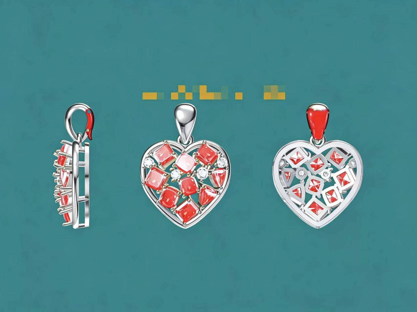 Nini-Custom pendants for #28387, 28423, 28395, silver