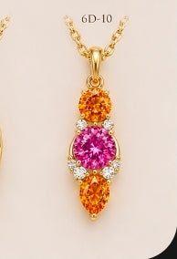 Nini-Custom pendant for #27986.27904, 925 sterling silver plated with gold.