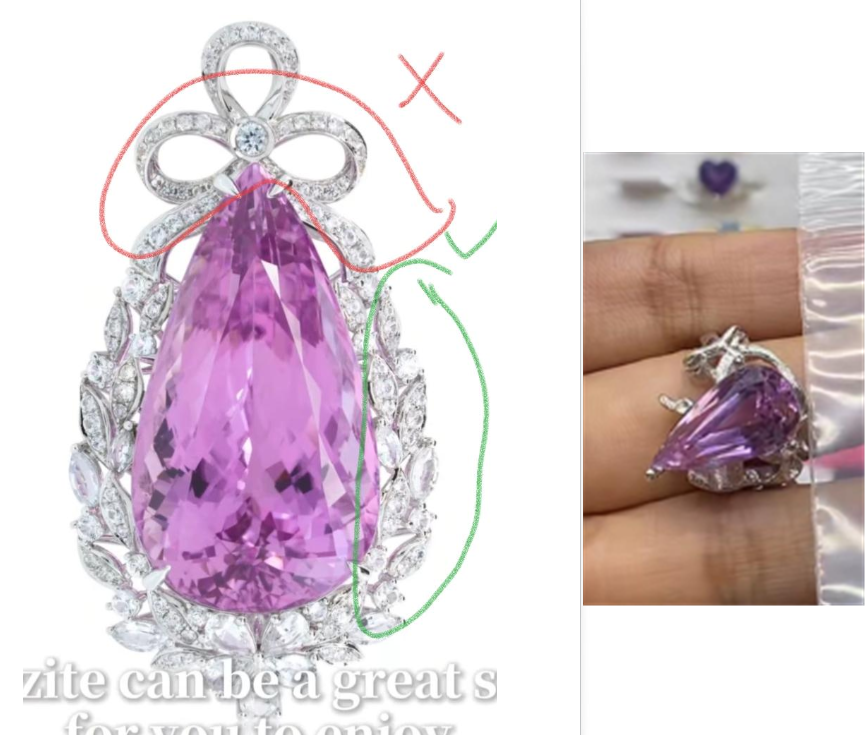 Yuki-Custom 952 sterling silver ring with zircon side stones+GRC+HK19 + 5 layers of 14k yellow gold plating - deposit-for25747