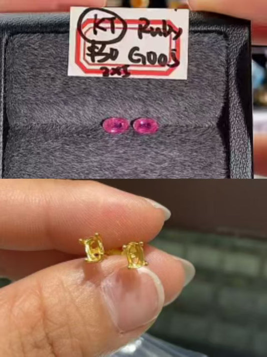 Nini-Silver stud earrings setting for #28275
