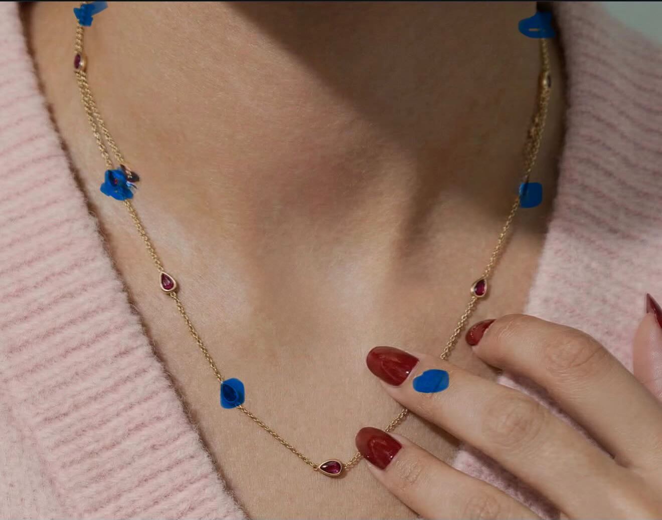 Nini-Custom necklace for #28877,2742, gold, 35cm