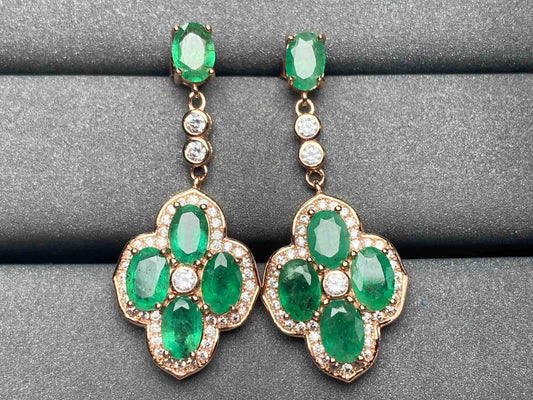 A3419 Emerald Earrings