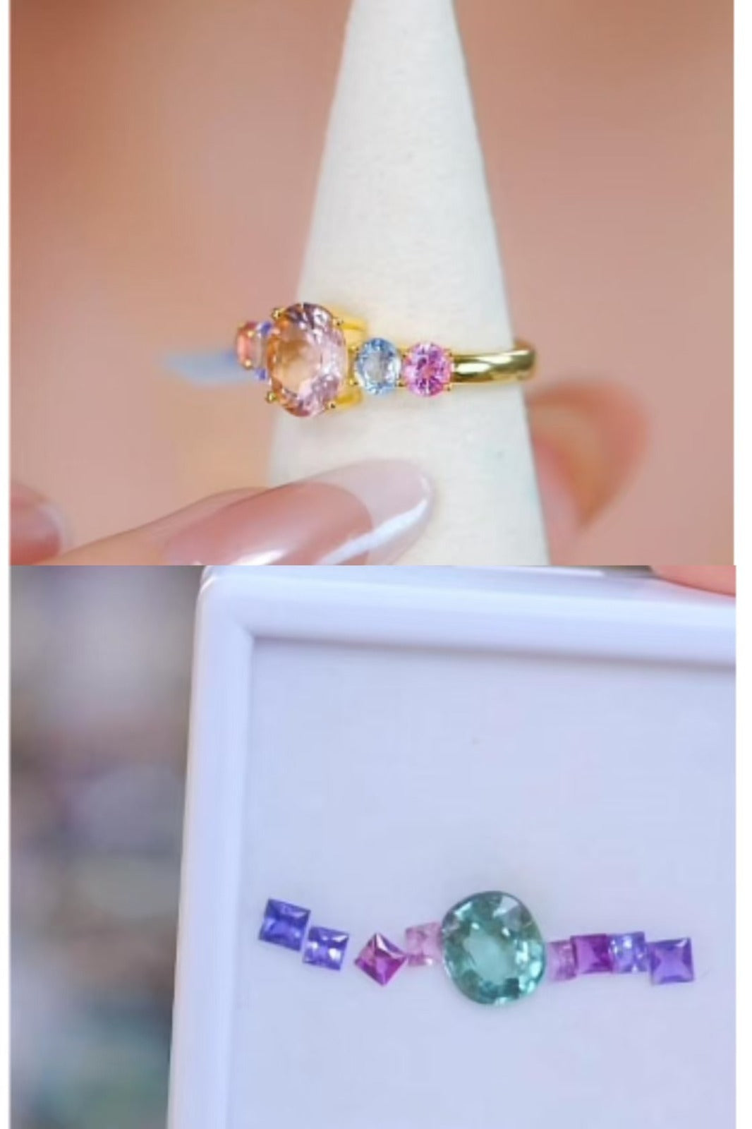 Nini-Custom ring for #28687, s925 sterling silver plated with gold.